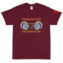 Load image into Gallery viewer, Fornication Generation - Dark Shirt Design