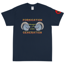 Load image into Gallery viewer, Fornication Generation - Dark Shirt Design