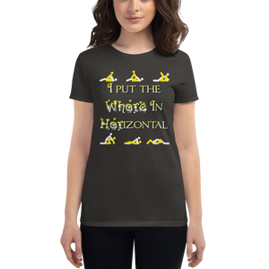 Horizontal Life - Female Dark Shirt Design