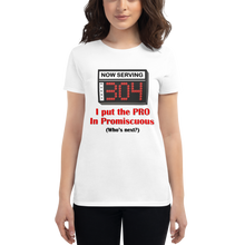Load image into Gallery viewer, Pro in Promiscuous - Female Light Shirt Design